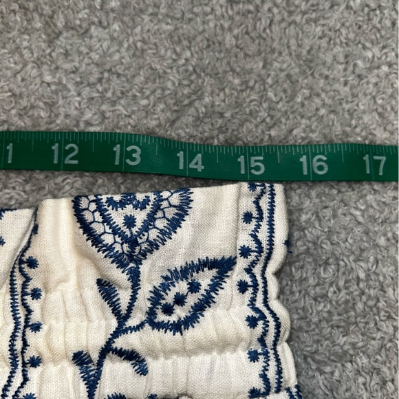 House of Harlow 1960 Cream and Blue Wide Leg pants - Picture 6 of 8